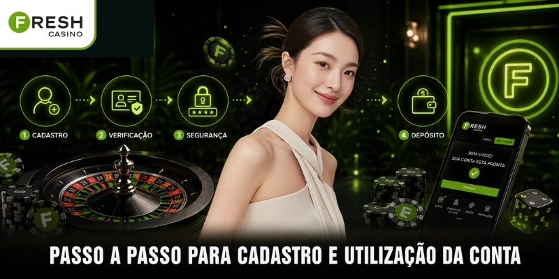 Passo a passo para cadastro e utilização da conta